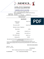 Certificate of Analysis: Regd. Office: 315-317, T.V.industrial Estate, 248, Worli Road, Mumbai-400 030, INDIA