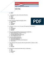 A. Choose One Correct Option Below!: Final Test Subject: Introduction To Literature