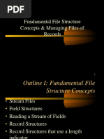 Fundamental File Structure Concepts & Managing Files of Records