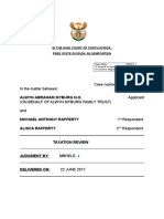 Case Number: 3798/2016 in The Matter Between: Applicant (On Behalf of Alwyn Myburg Family Trust) and 1 Respondent 2 Respondent