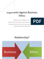 Arguments Against Business Ethics