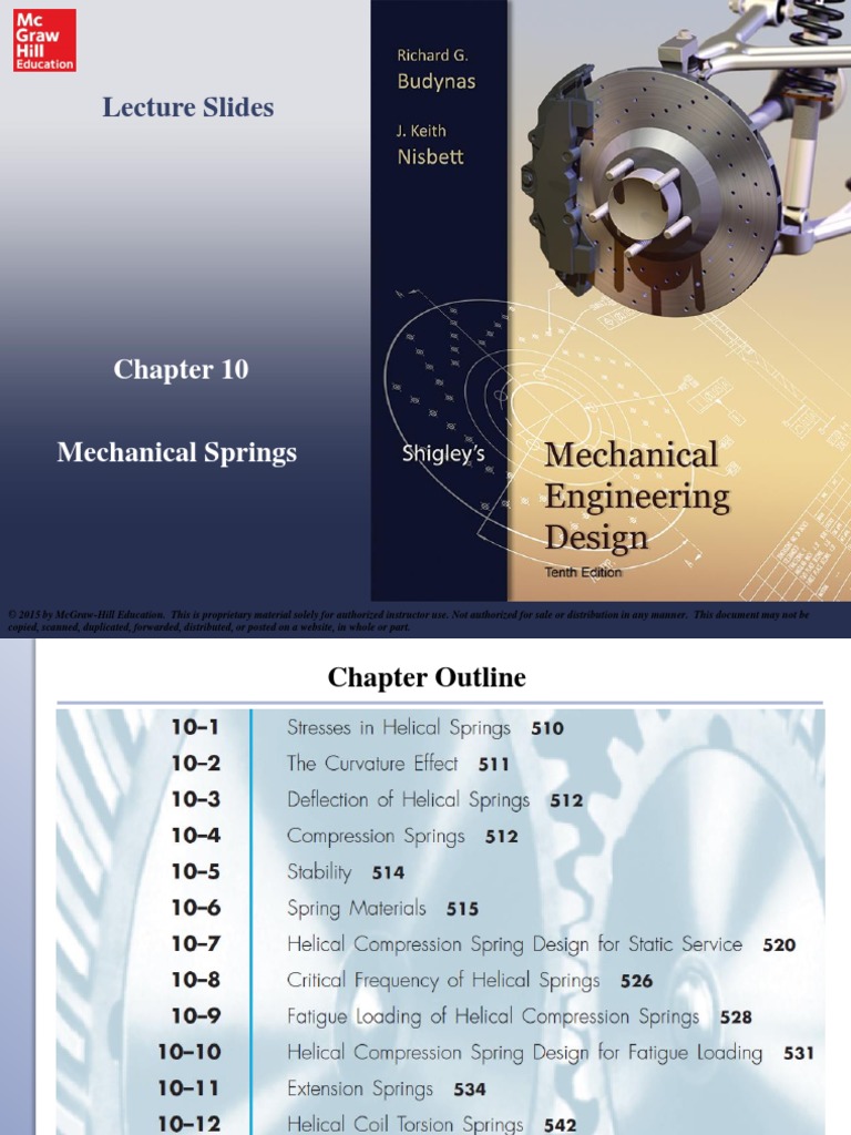 Lecture 19 Mechanical Springs PDF Strength Of Materials Fatigue