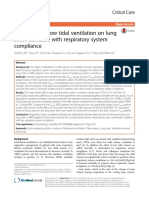 2017 - The Effects of Low Tidal Ventilation On Lung Strain Correlate With Respiratory System Compliance