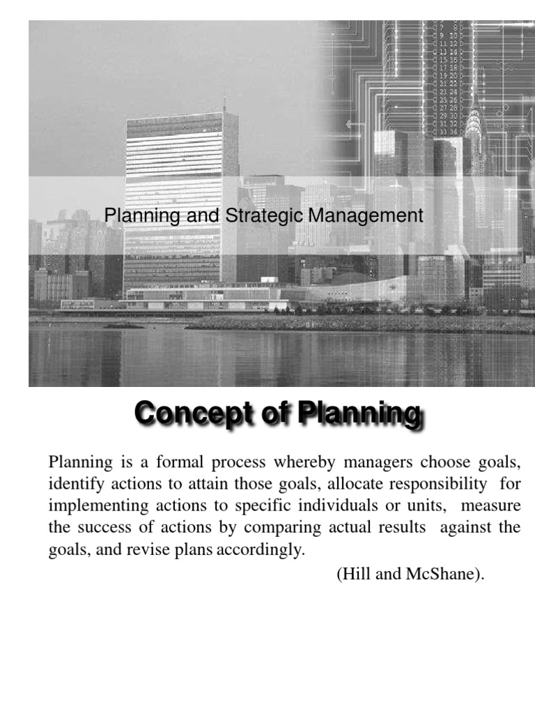 Planning and Strategic Management | Download Free PDF | Strategic