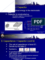 Capacitance / Capacitor: Store Electrical Energy in The Electrostatic Field Capacitor Is Constructed As