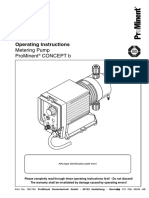 Operating Instructions: Metering Pump Prominent Concept B