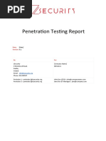 Penetration Testing Report: Date