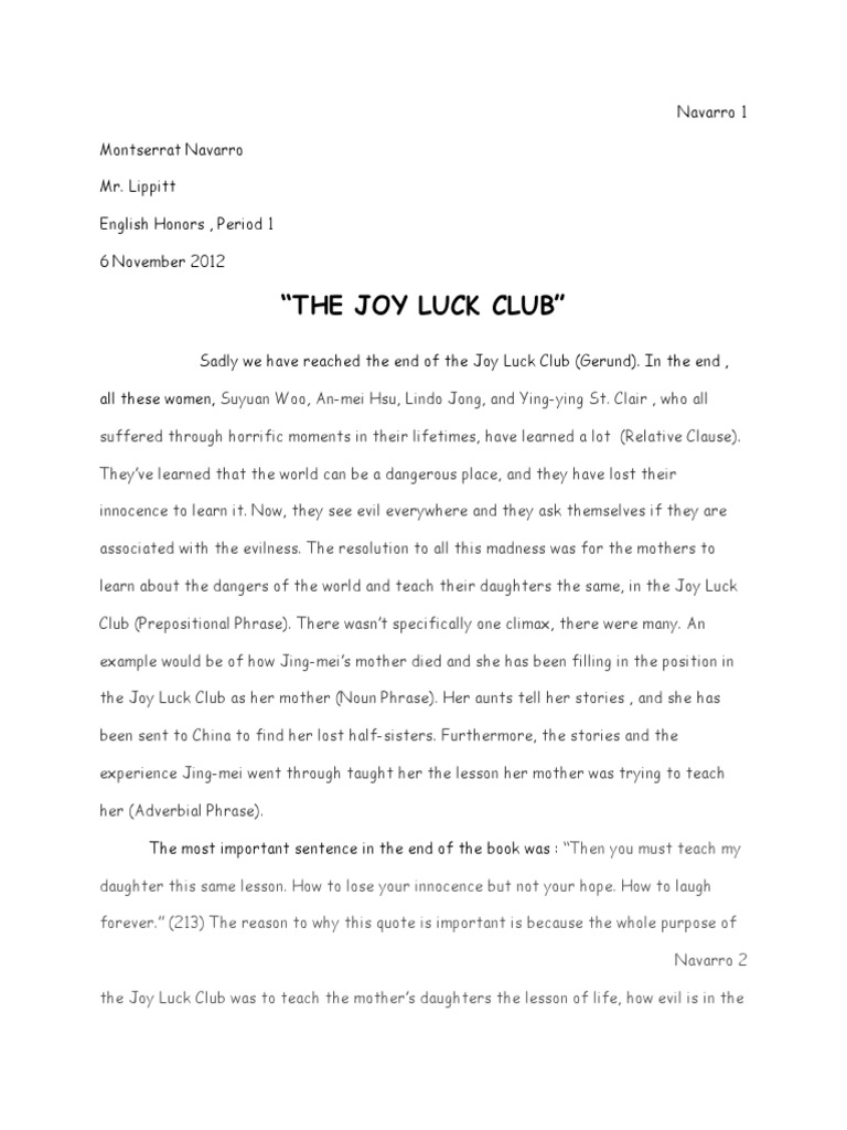 The Joy Luck Club Pdf The Ultimate Download Resource - ym6iiet