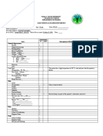 Area Assessment Description of Findings & Interpretation General Appearance Posture