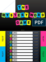 The Mystery Word Game