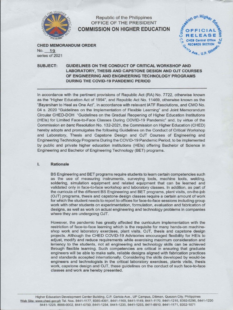 Cmo No. 19 S. 2021 | PDF