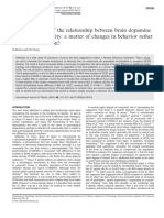 A Meta-Analysis of The Relationship Between Brain Dopamine Receptors and Obesity: A Matter of Changes in Behavior Rather Than Food Addiction?