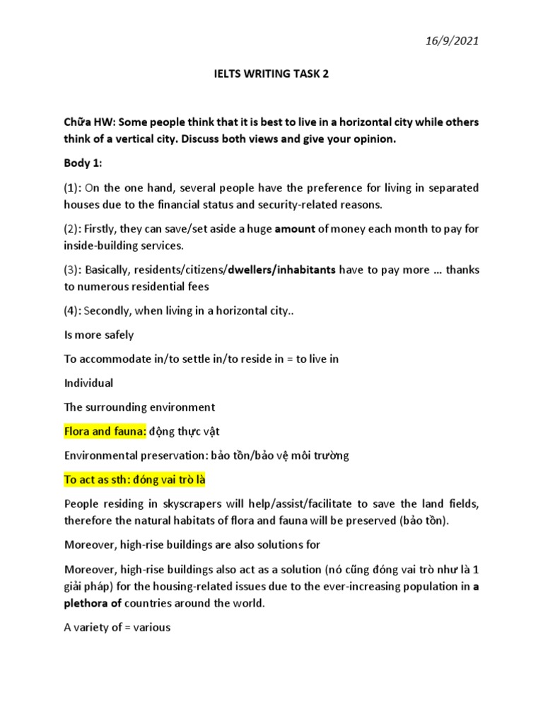 Ielts Writing Task 2 16.9 | PDF | Biodiversity | Human Impact On The ...