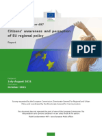 Perception EU Regional Policy 2021 Eurobarometer 497 Report en
