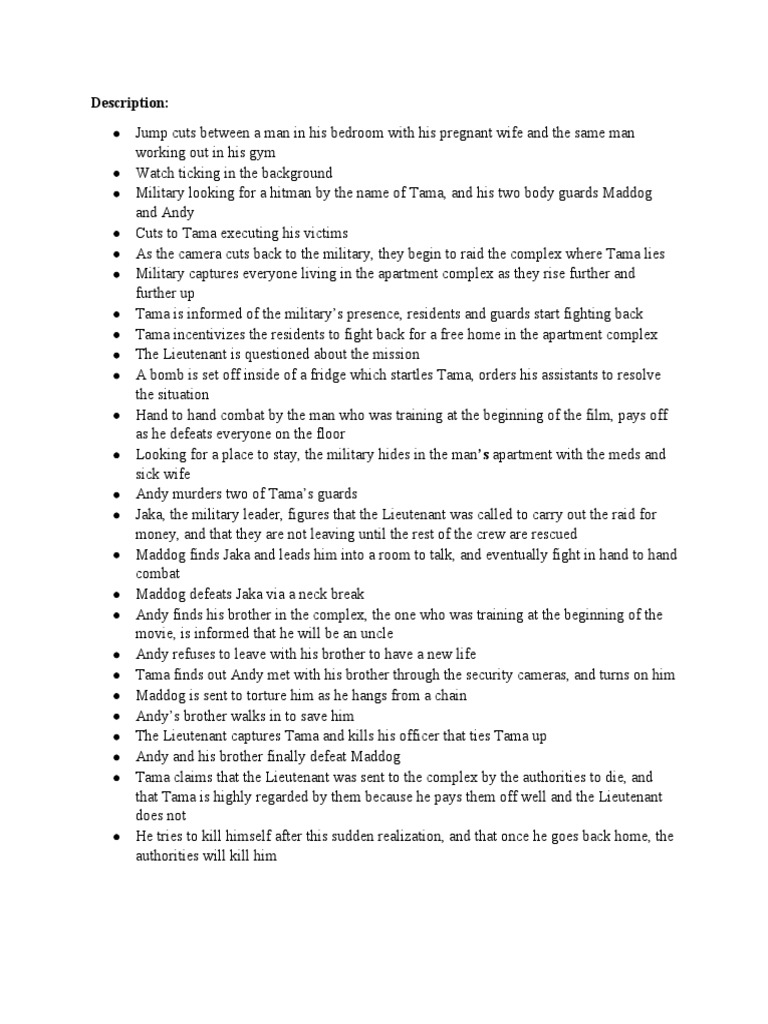 The Raid Notes | PDF