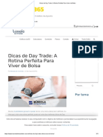 Dicas de Day Trade - A Rotina Perfeita para Viver de Bolsa