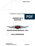Continental GTSIO 520 Operating Manual