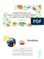 Market Research and How To Enter The Export Market - Dika Rinakuki