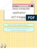 Business Computer Application Act 4 Engage