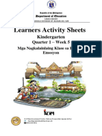 Learners Activity Sheets: Kindergarten