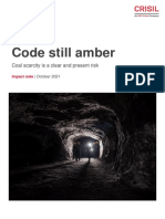 Code Still Amber: Coal Scarcity Is A Clear and Present Risk