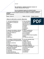 EVALUACIÓN DE HISTORIA GRECIA