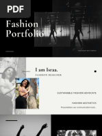 Black and Grey Fashion Portfolio Professional Presentation