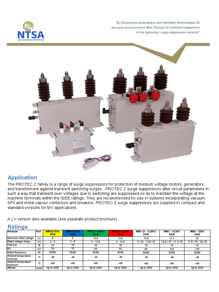 Protec Z Technical Data Rev 7 2015 | PDF | Electrical Engineering ...