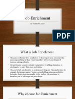 Job Enrichment: By: Sifikhile S.Moyo