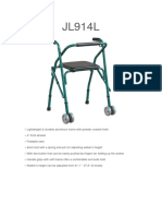 Foldable Walker With Seat & Adjustable Height