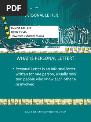 Personal Letter