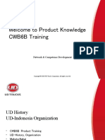 Welcome To Product Knowledge CWB6B Training: Network & Competence Development