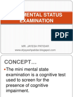 Mini Mental Status Exam