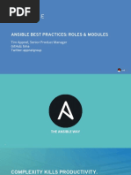 Ansible Best Practices Roles & Modules