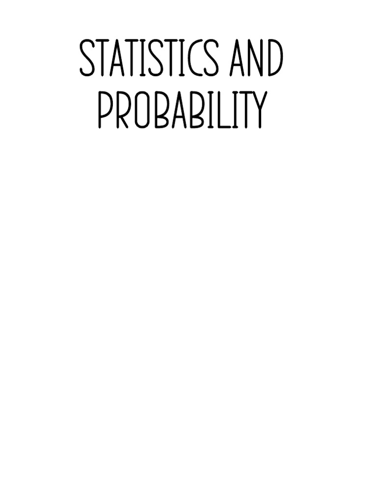 Statistics and Probability | PDF | Statistics | Statistical Theory
