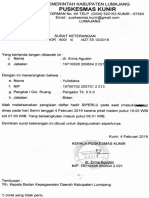 2 Februari Kunir Yulistiana Ijin Tidak Bisa Absen Masuk