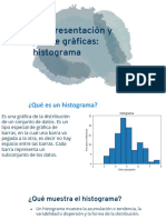 Histograma: distribución de datos en gráfica de barras pegadas