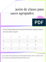 Determinaciòn de Clases para Datos Agrupados