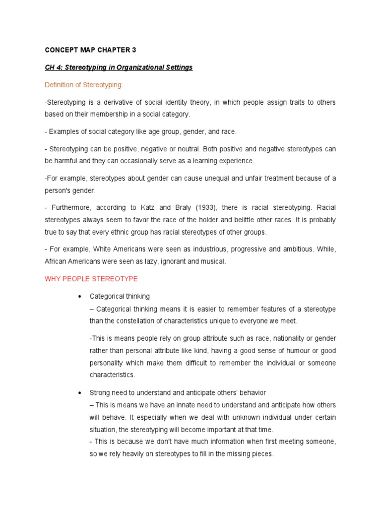 Stereotyping in Workplaces | PDF | Stereotypes | Prejudices