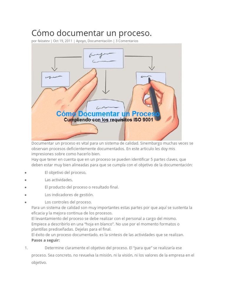 Guía para Documentar Procesos Efectivos | PDF