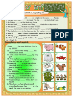 Are Is or Am 2 Pages Teachers Handout Included Fun Activities Games Grammar Drills TBL Task Based 36562