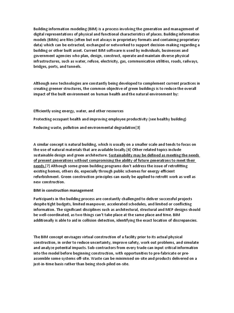 Building Information Modeling | PDF | Building Information Modeling ...