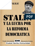 Grover Furr. Stalin y La Lucha Por La Reforma Democrática