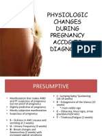 Topic # 11 PHYSIOLOGIC CHANGES DURING PREGNANCY ACCDG TO DIAGNOSIS
