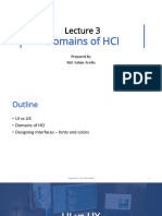 Lecture 3 - Domains of HCI