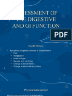 Assessment of Digestive and GI Function