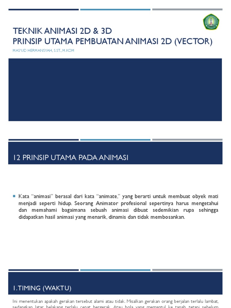 Bab 1 2 Prinsip Utama Pembuatan Animasi 2d Vector Pdf