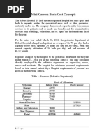 A Mini Case On Basic Cost Concepts