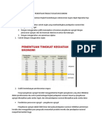 Penentuan Tingkat Kegiatan Ekonomi