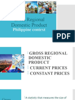 Gross Regional Domestic Product: Philippine Context